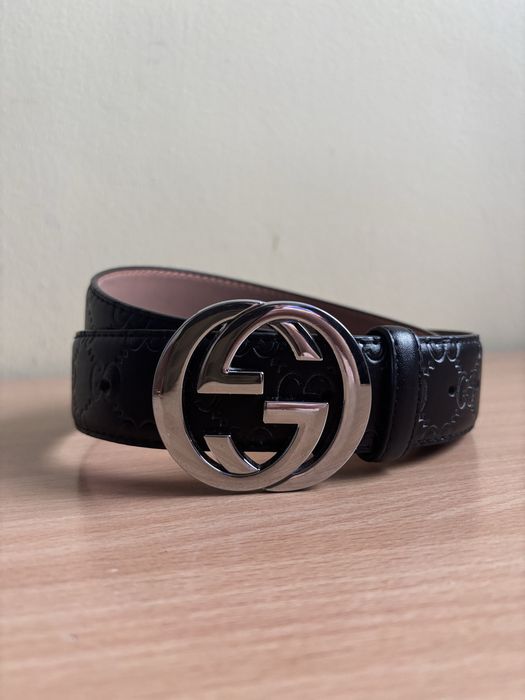 Pasek Belt Gucci Double G Black