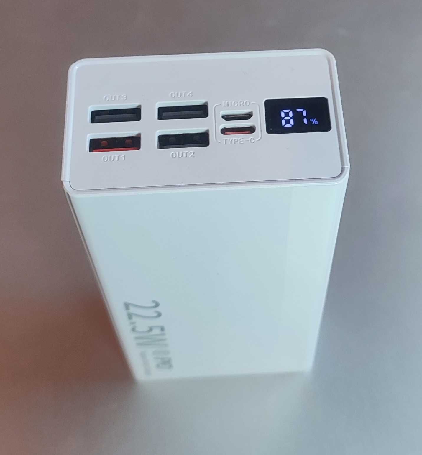 PowerBank 30000mAh Повербанк Быстрая зарядка