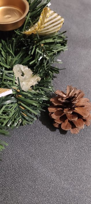 Stroik świąteczny świecznik