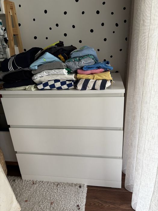 Cómoda MALM ikea 3 gavetas