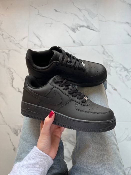 Кросівки Nike Air Force 1 Black | Чорні форси найк
