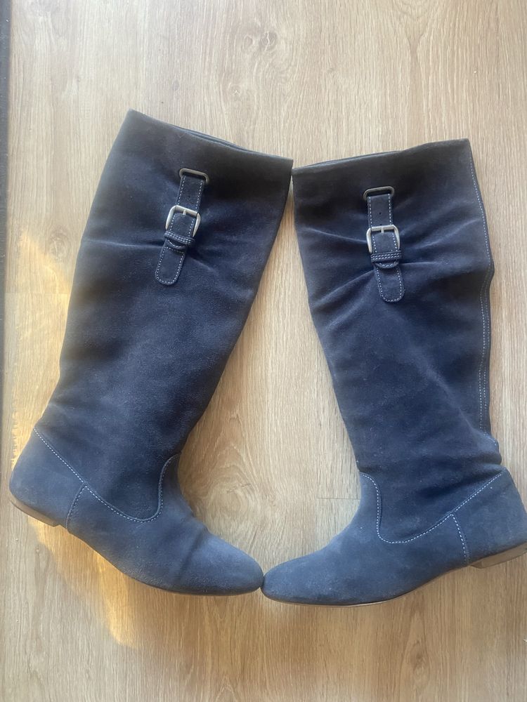 Botas cinza de camurca T. 40
