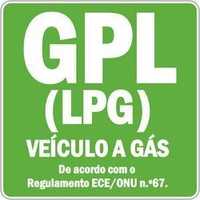 Dístico GPL Verde Autocolante Vinheta + envio GRÁTIS!