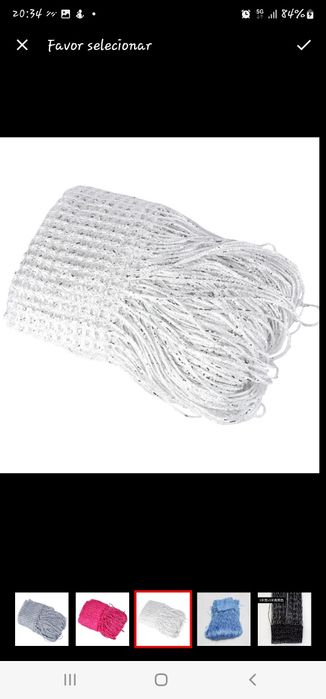 7 Cortinas corda fundo de decorativo branco