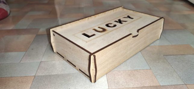 Деревянная коробка для мелочей, хранения 23х13 см