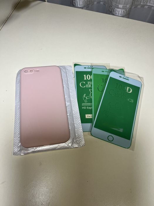 Комплект Новий чохол на iphone 7+ plus та захисне скло