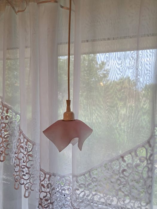Lampy z kloszami szklanymi 4 szt wiszące regulowana długość na jedną z