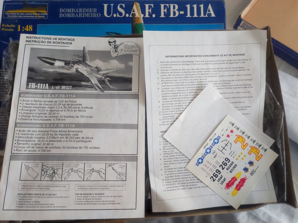 Avião montar 1990 NOVO!!!!!
