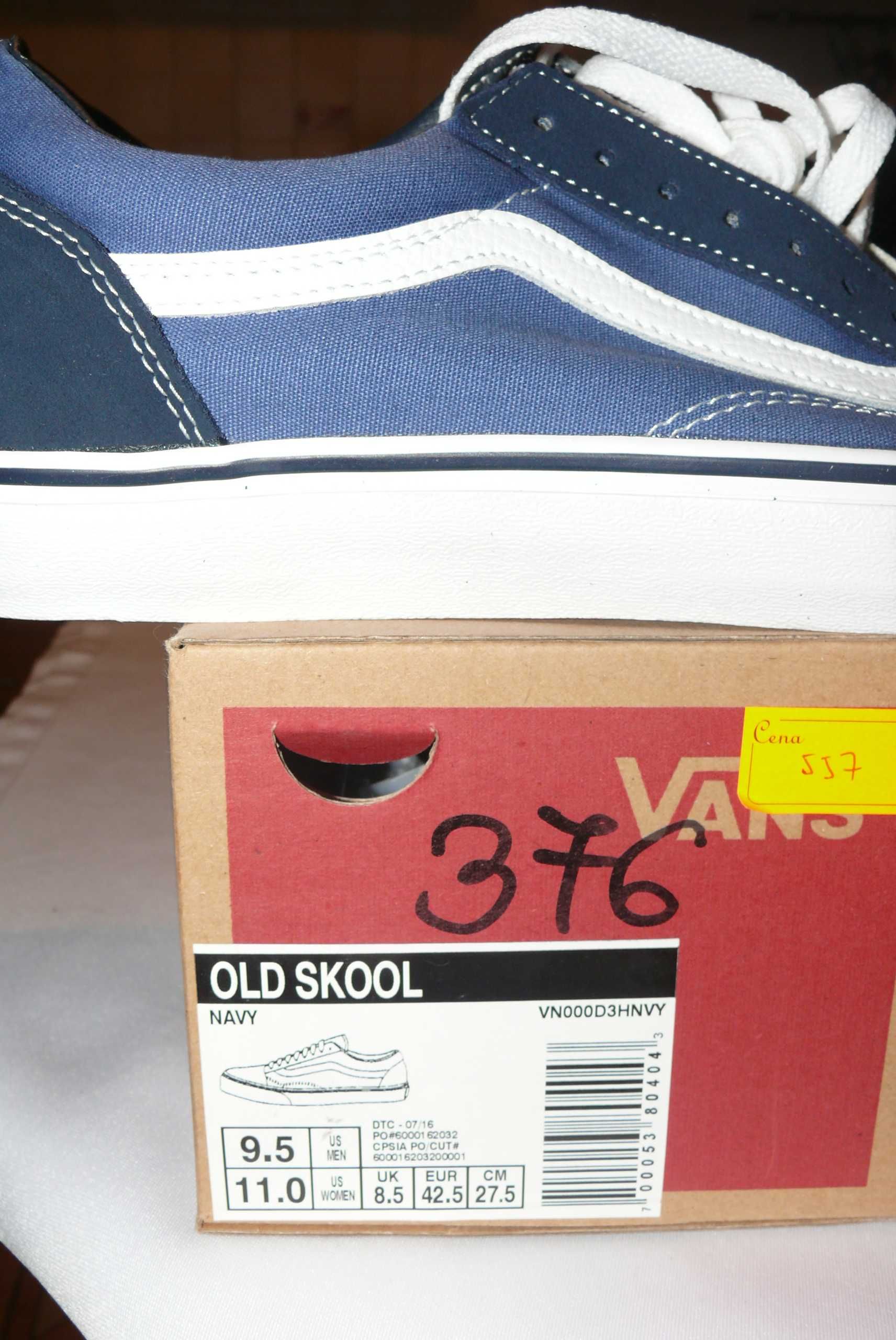 Buty ORYGINALNE trampki Vans Old Skool Navy  r_36/ 36,5/ 40 / 42,5EU