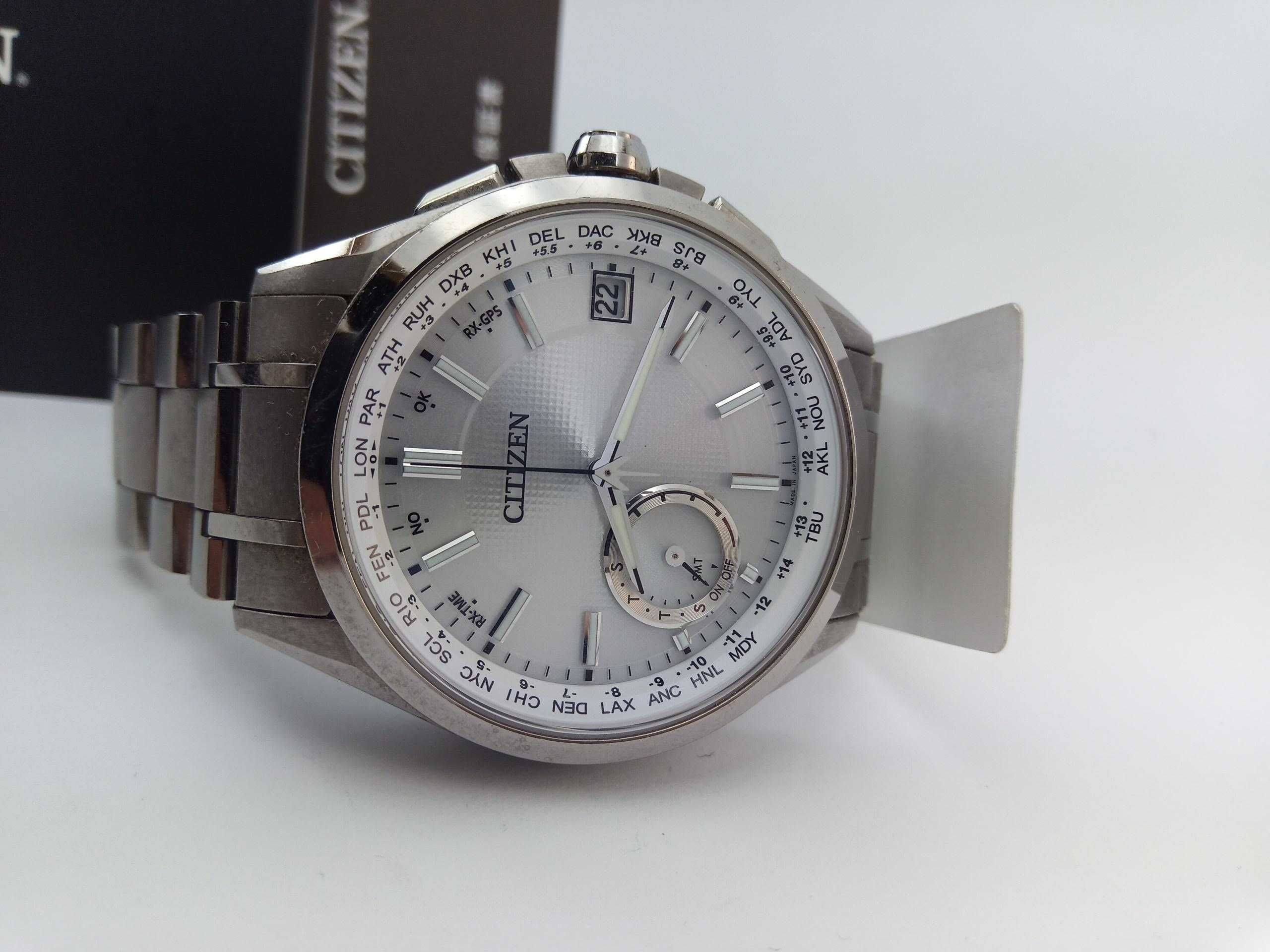 Часы Citizen Attesa GPS CC3010-51A Eco-Drive вечник титан сапфир заряд