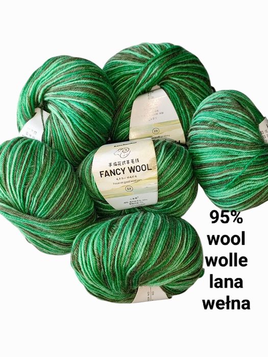 Włóczka przędza wełna owcza merino 95 % pakiet 300 g =  0,3 kg