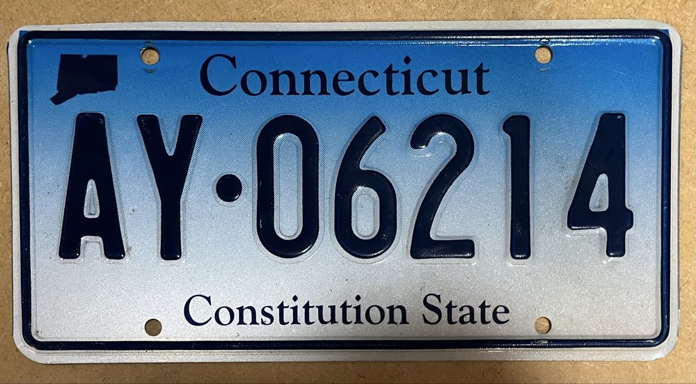 Tablica rejestracyjna Connecticut-USA