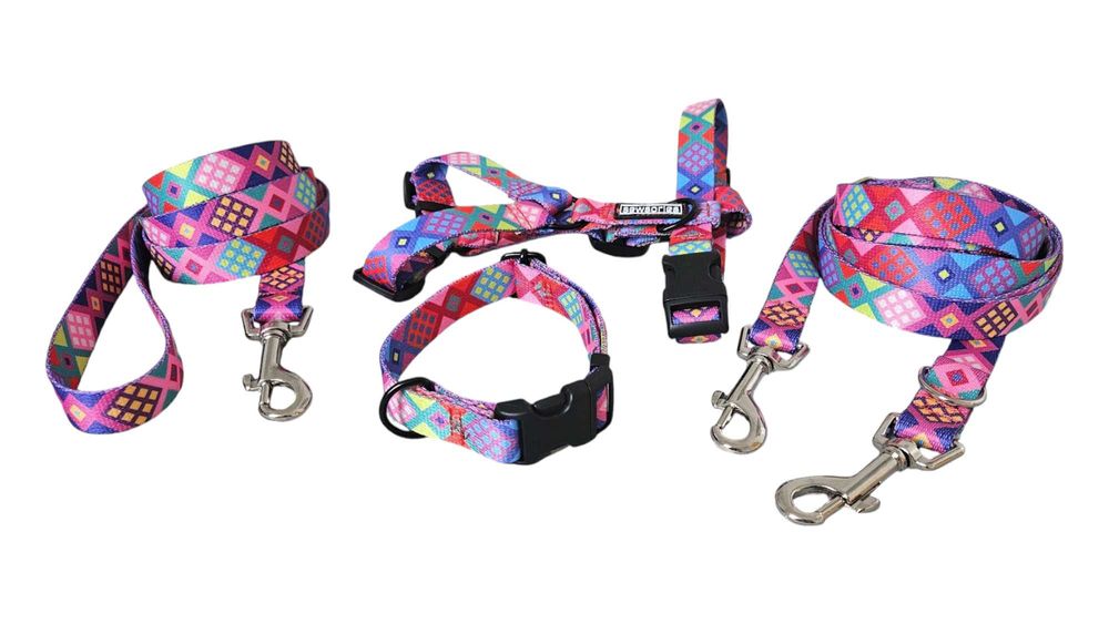 Szelki dla psa typu guard SEWSORIES RÓŻOWE PERU rozmiar XS