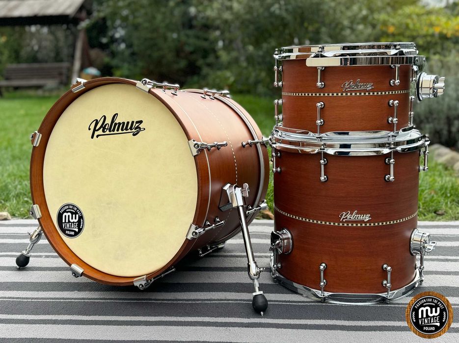 ‼️ Perkusja Polmuz Maple Model 1 18", 12", 14" Inlayed Satin Jatoba ‼️