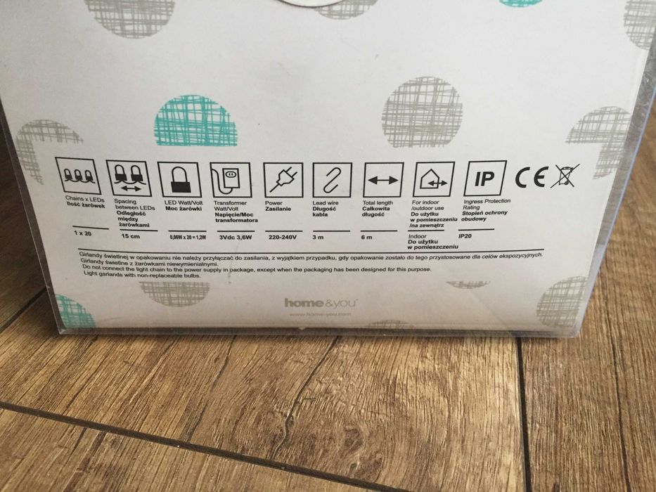 Lampki kule LED home&you girlanda 20 kul