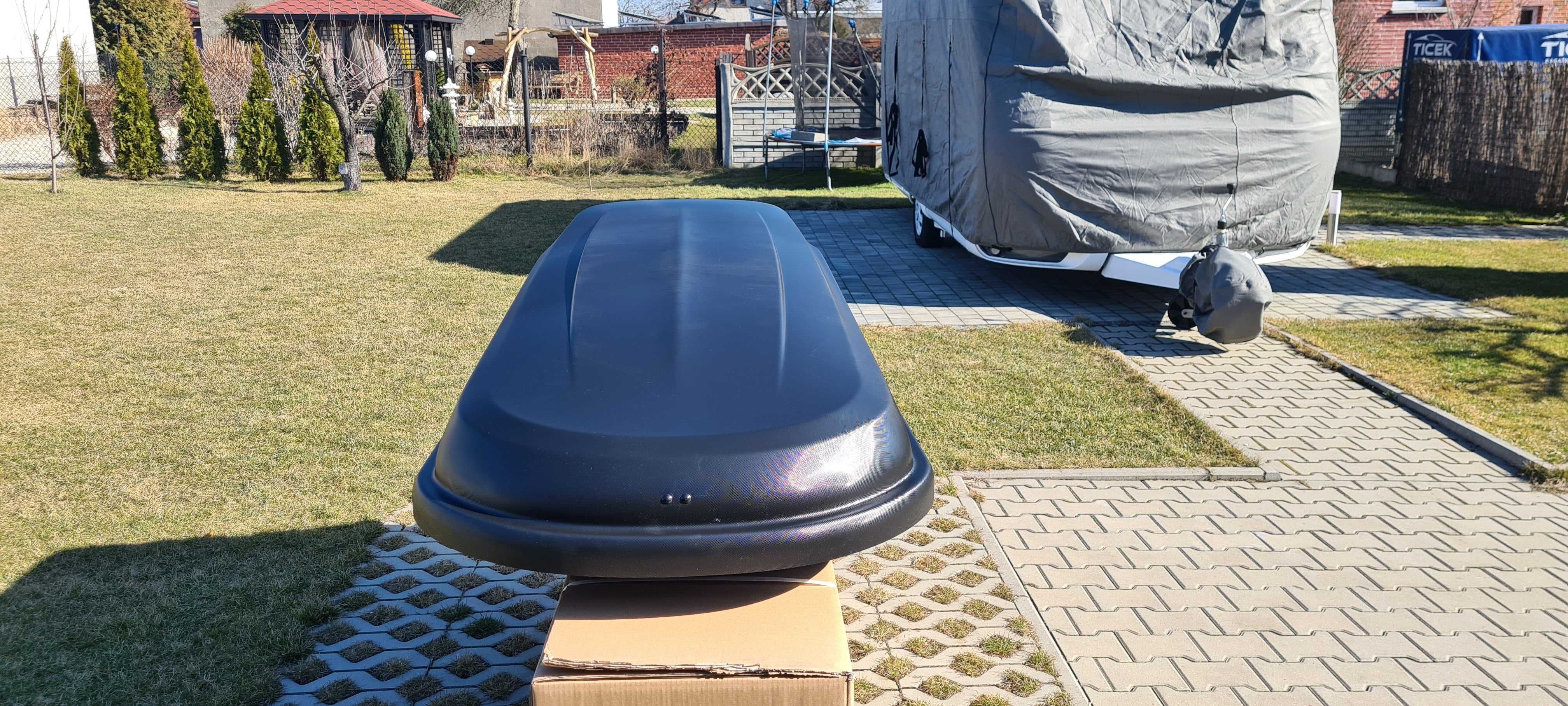 Bagażnik Box dachowy Taurus Xtreme II 450 czarny karbon
