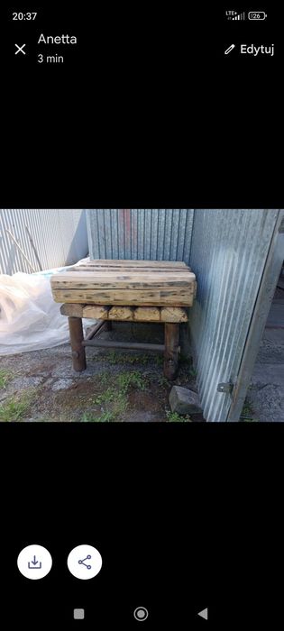 Stolik że 100 letnich beli.