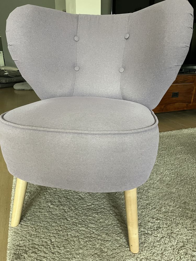 Ikea Gubbo fotel liliowy