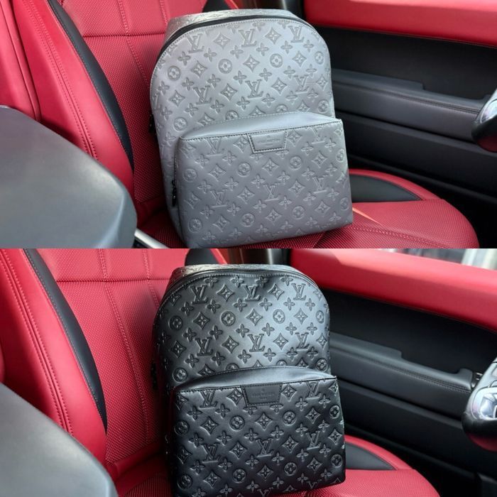 Louis Vuitton Discovery мужской черный серый кожаный monogram оригинал