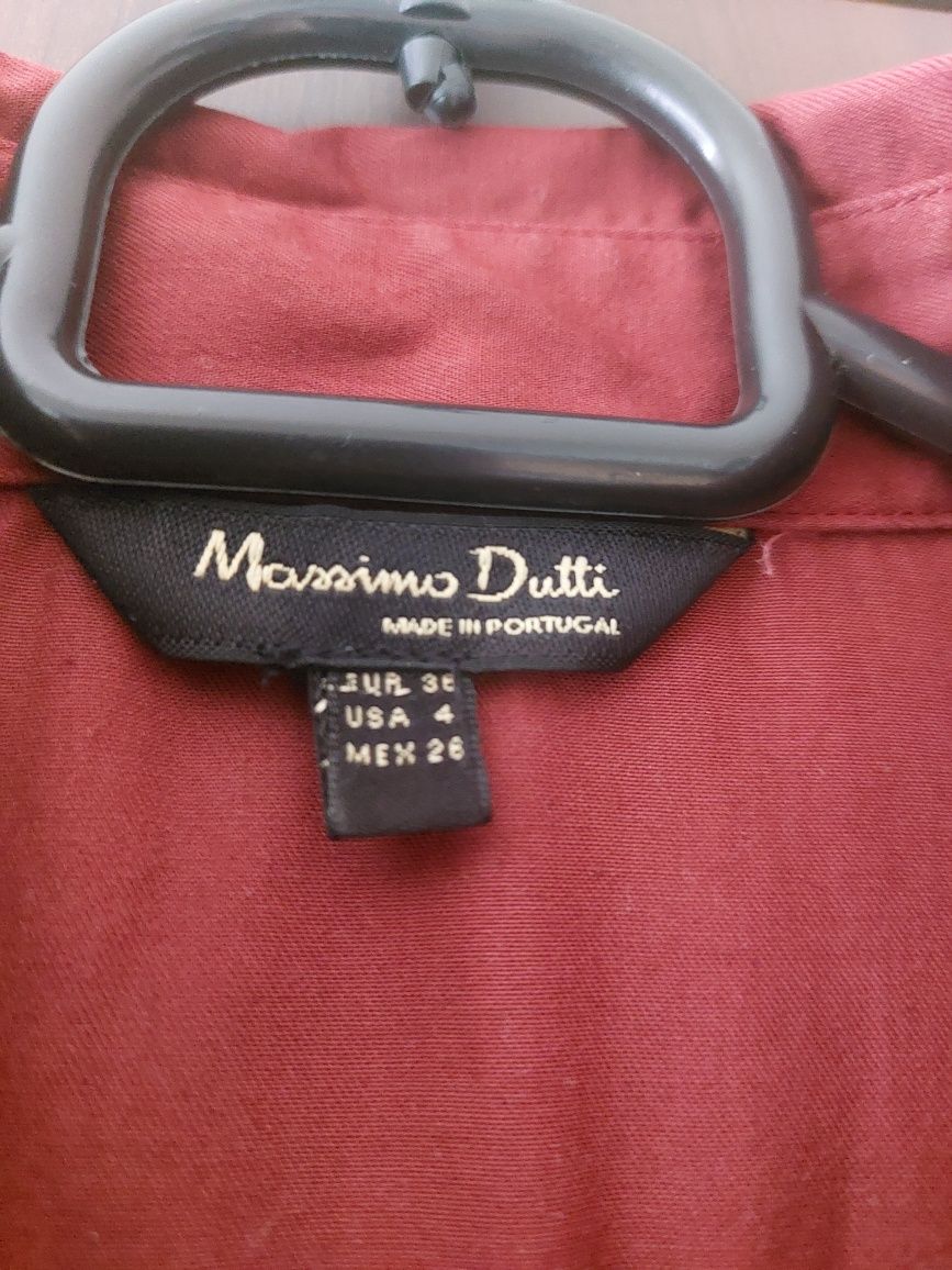 Bordowa koszula Massimo Dutti rozm. 36