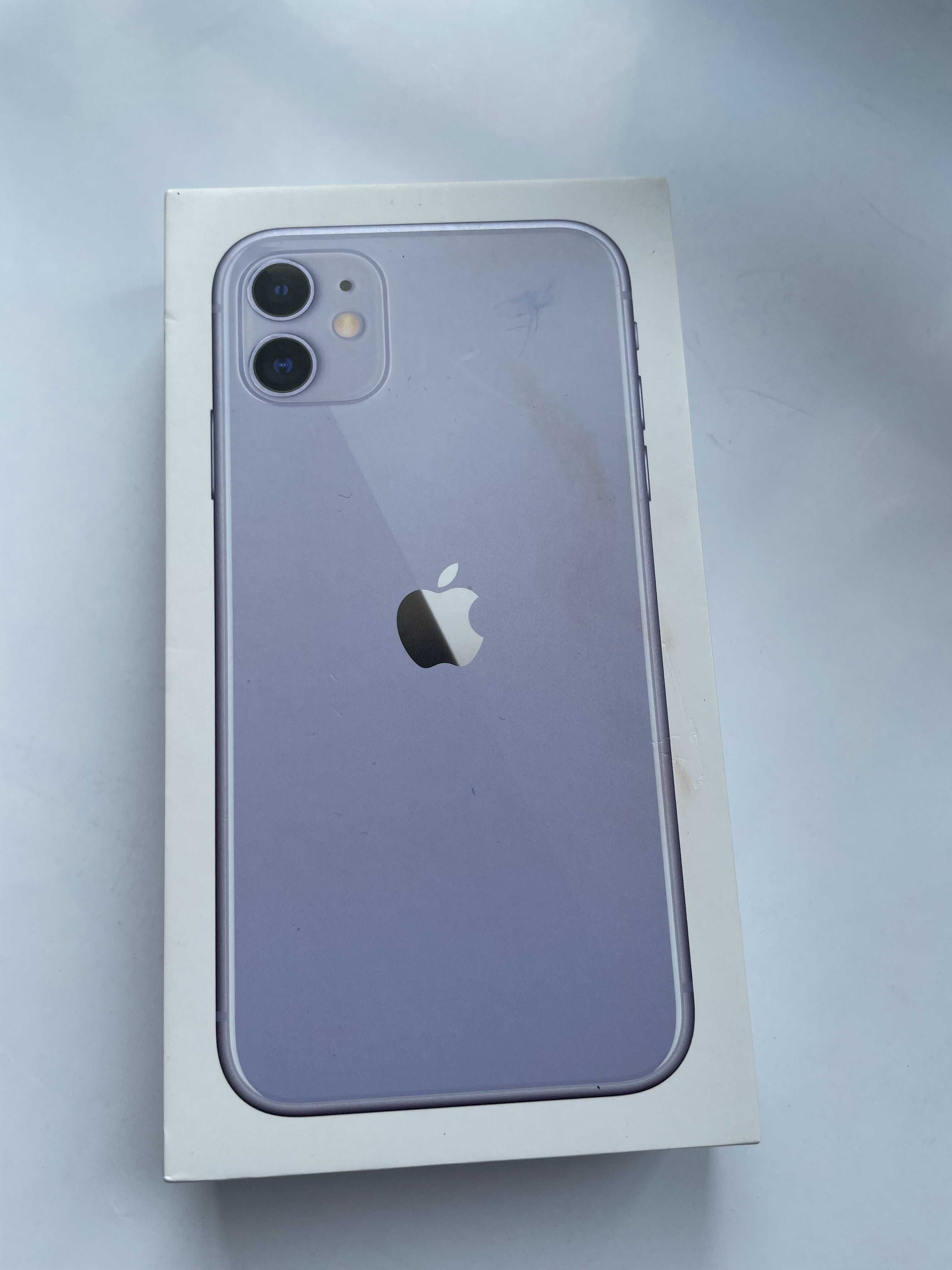 iPhone 11, Purple, 64 GB, bateria 100%, gwarancja