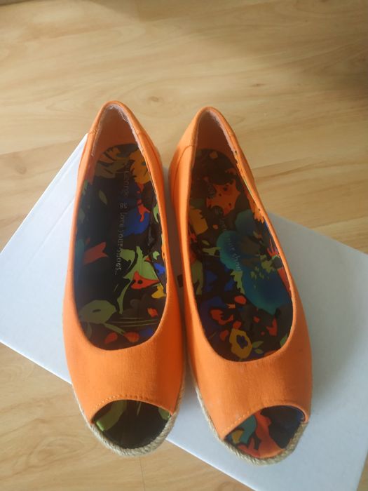 Pomarańczowe espadryle George