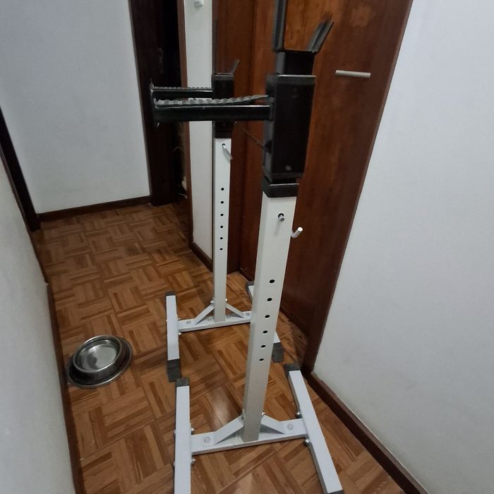 Suporte barra musculação