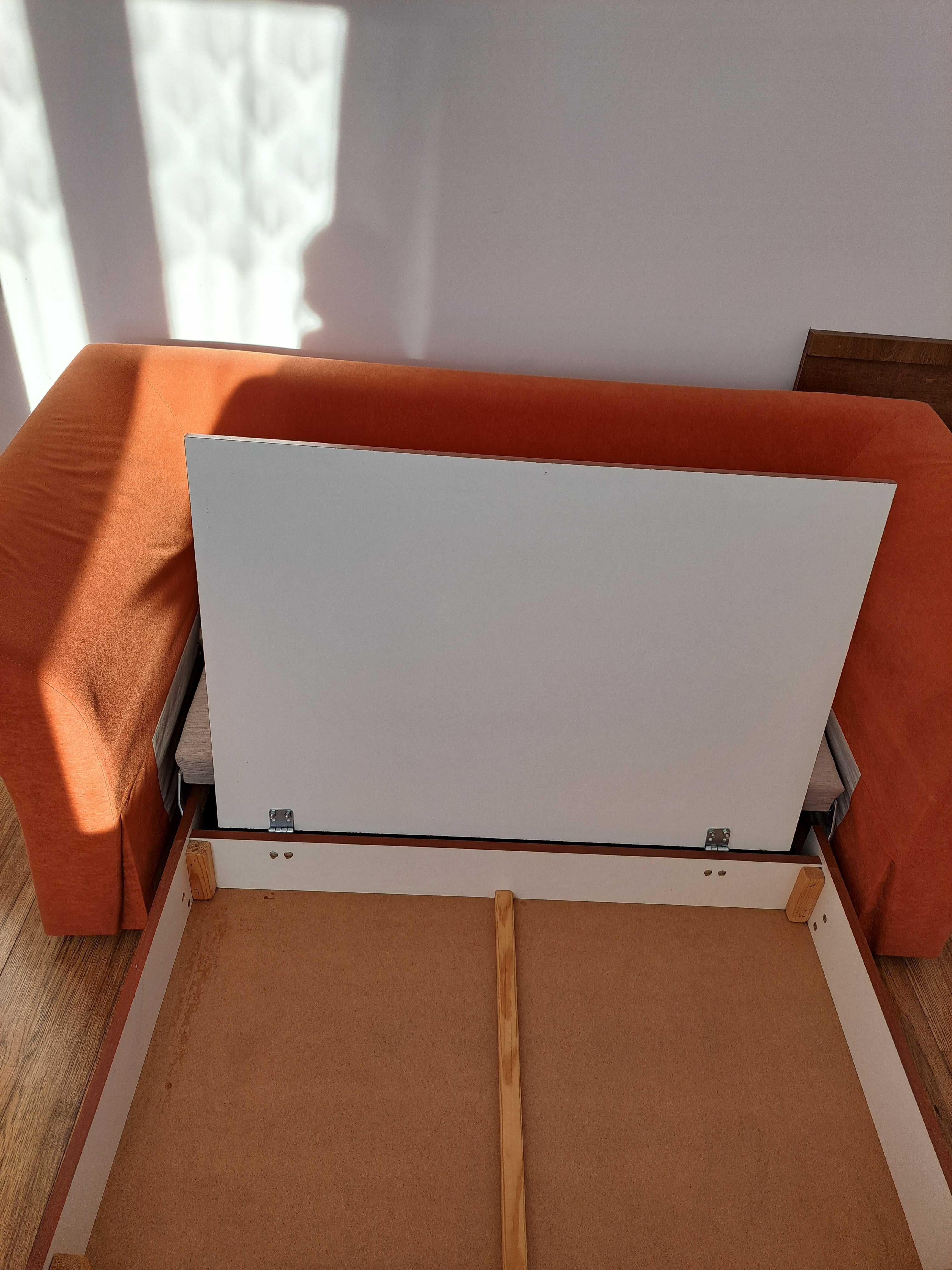 Sofa z funkcją spania orange