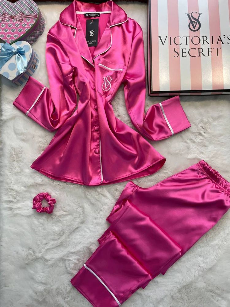 НЕВЕРОЯТНЫЙ ПОДАРОК Женская пижама Victoria’s Secret розовая люкс s-xl