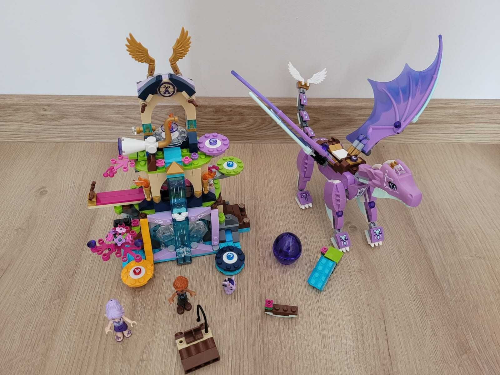 LEGO elves 41178 świątynia smoka, fioletowy smok