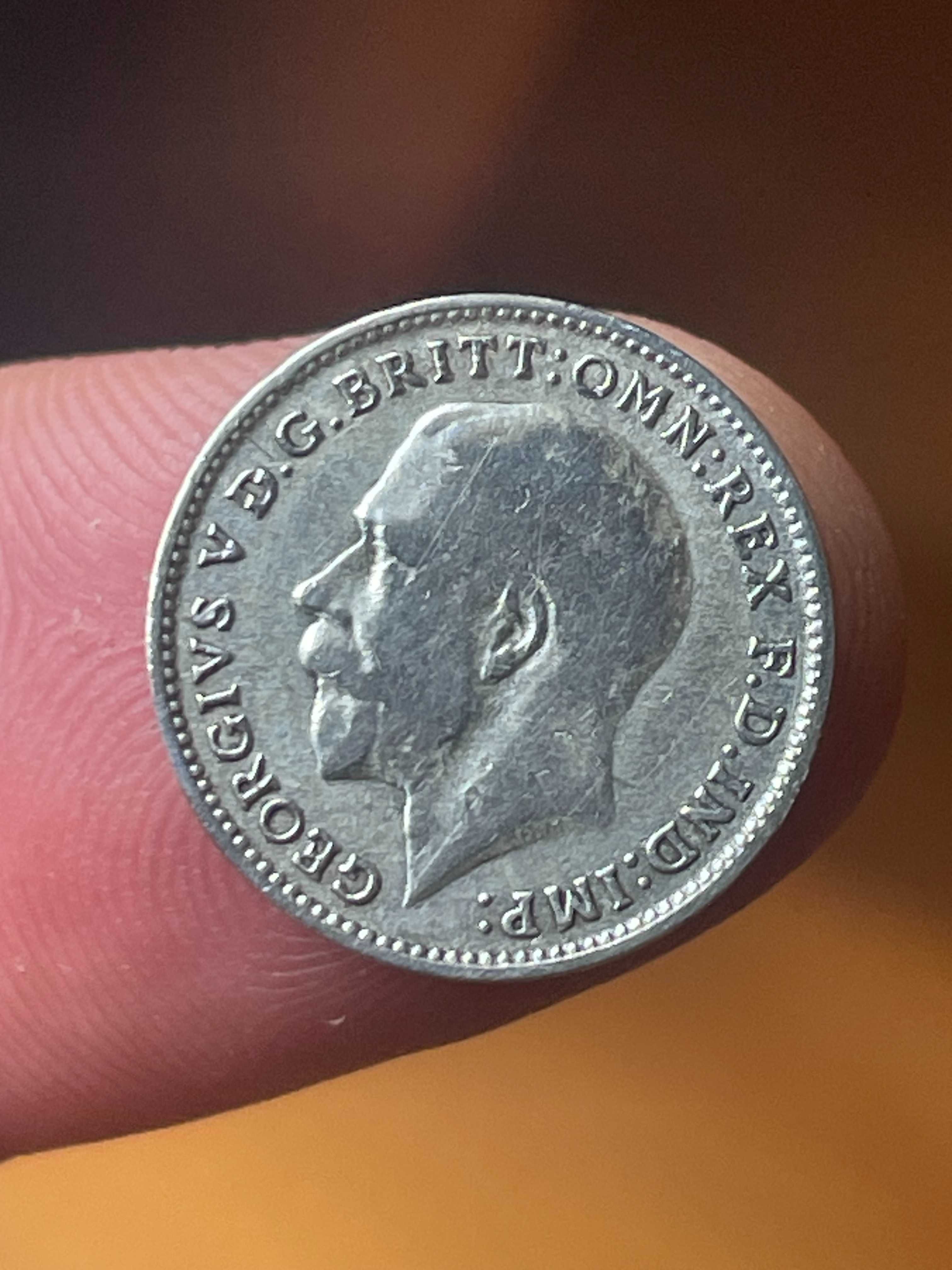 moeda em prata Inglaterra 1922