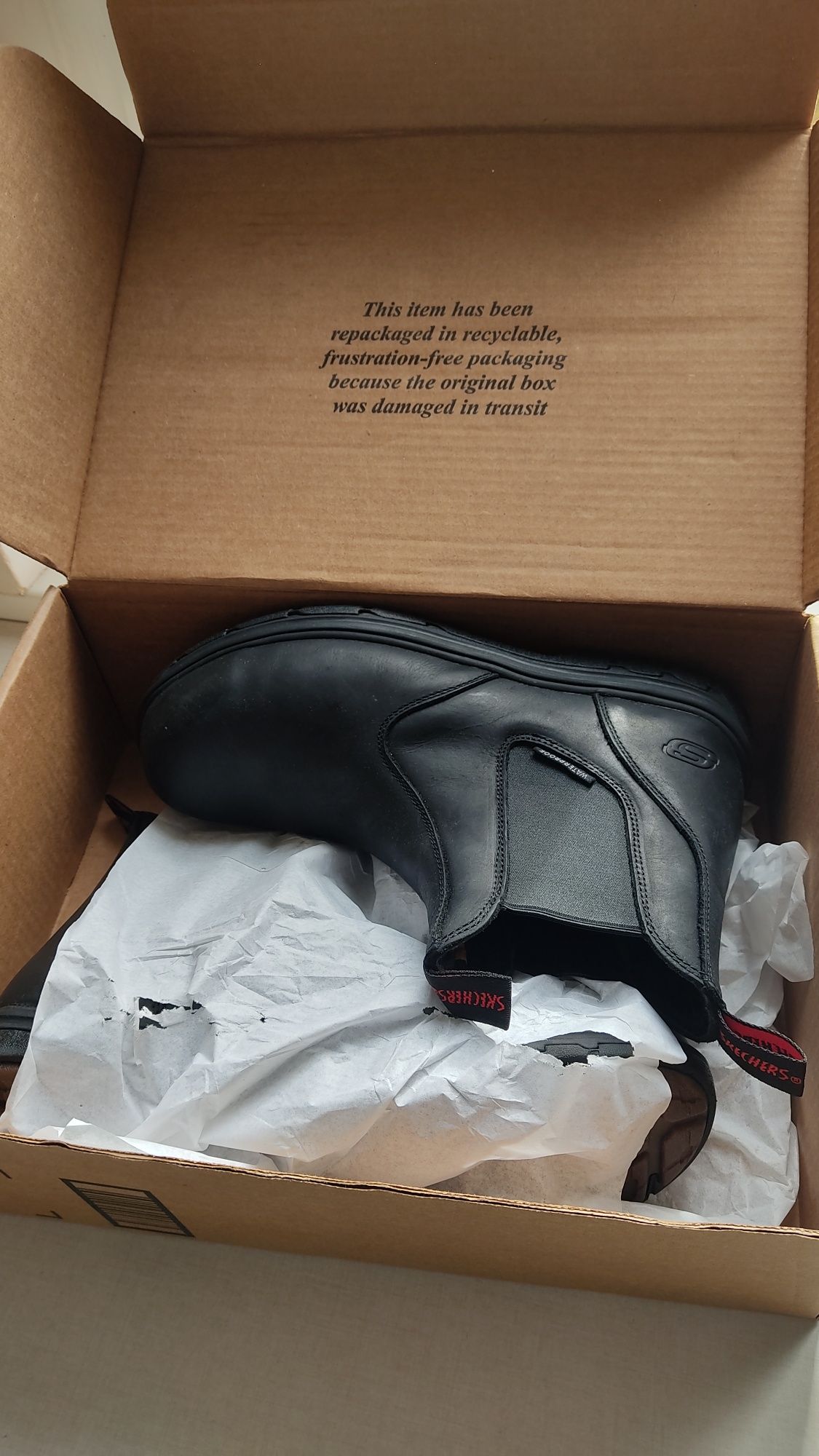 Черевики чоловічі челсі Skechers Vicksburg Comp Toe 12 розм 30,2 см