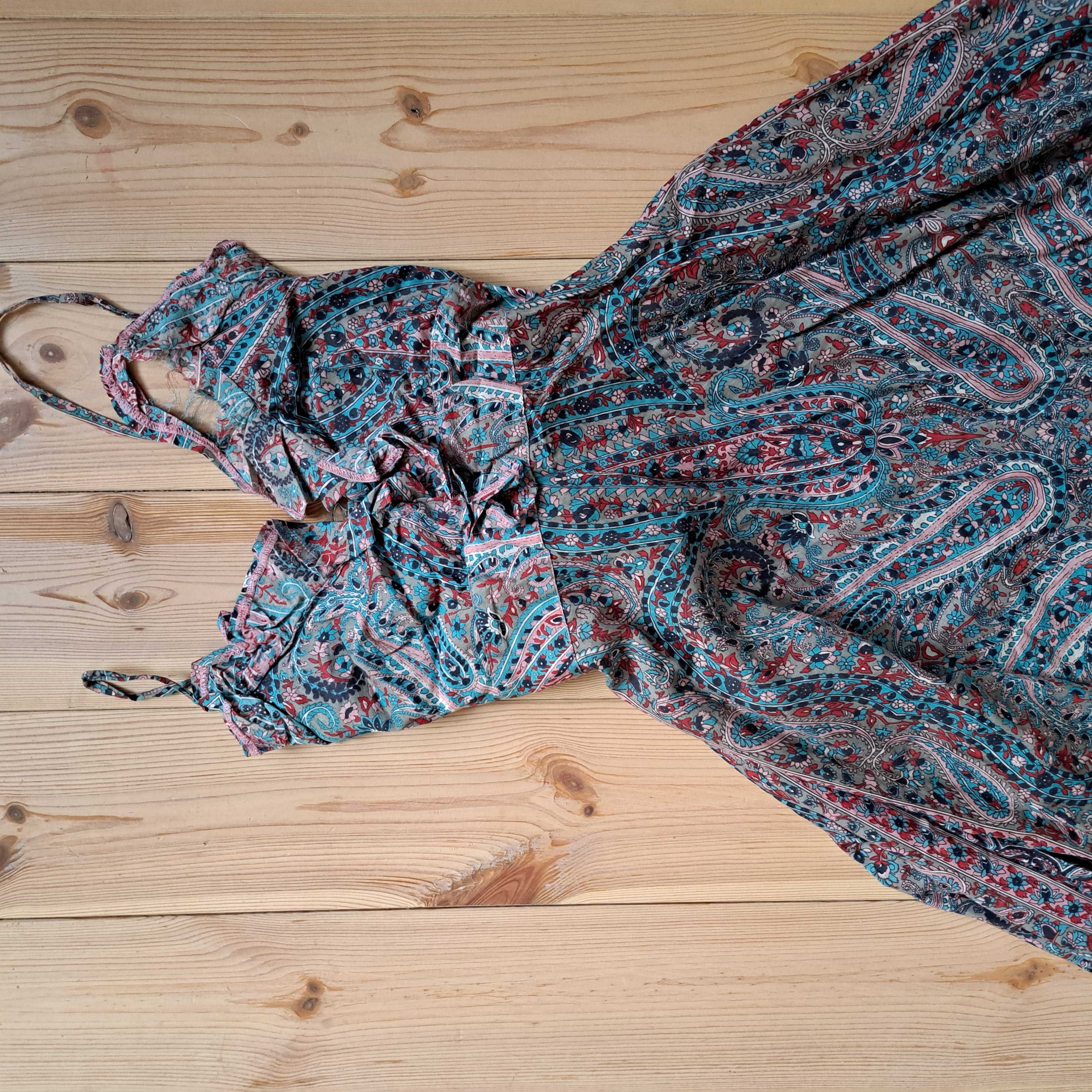 8  34 xs WAREHOUSE max boho etno UK piękna sukienka