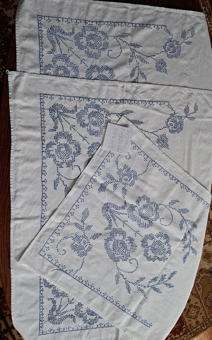 Serwetki haftowane kuchenne stare vintage