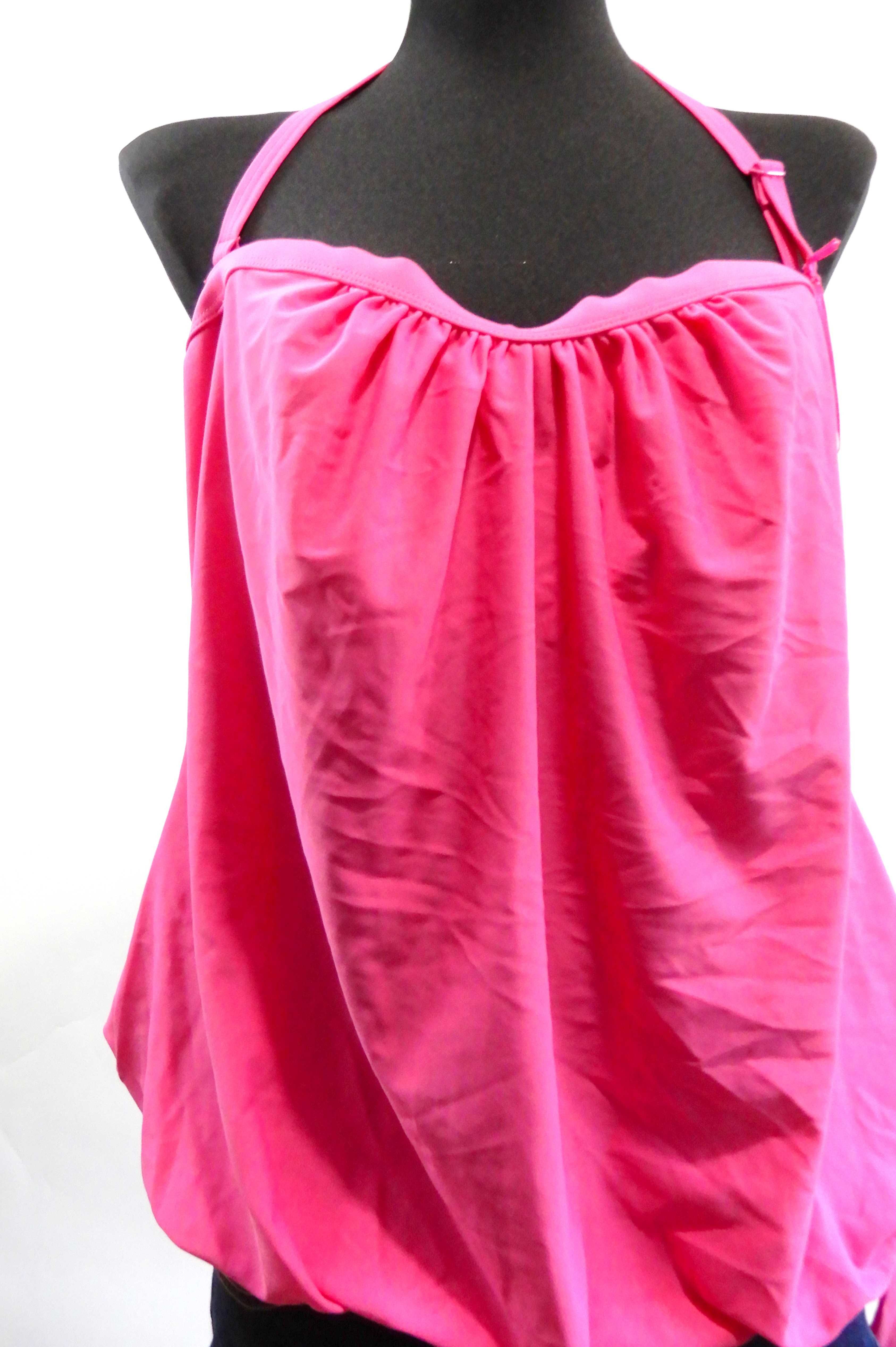 Tankini bluzka kąpielowa strój kostium różowa V By Very Nowa  50 5XL