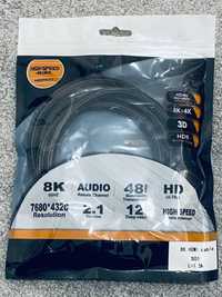 Kabel HDMI 2.1 4K 120 8K 60 UHD dolby 7.1