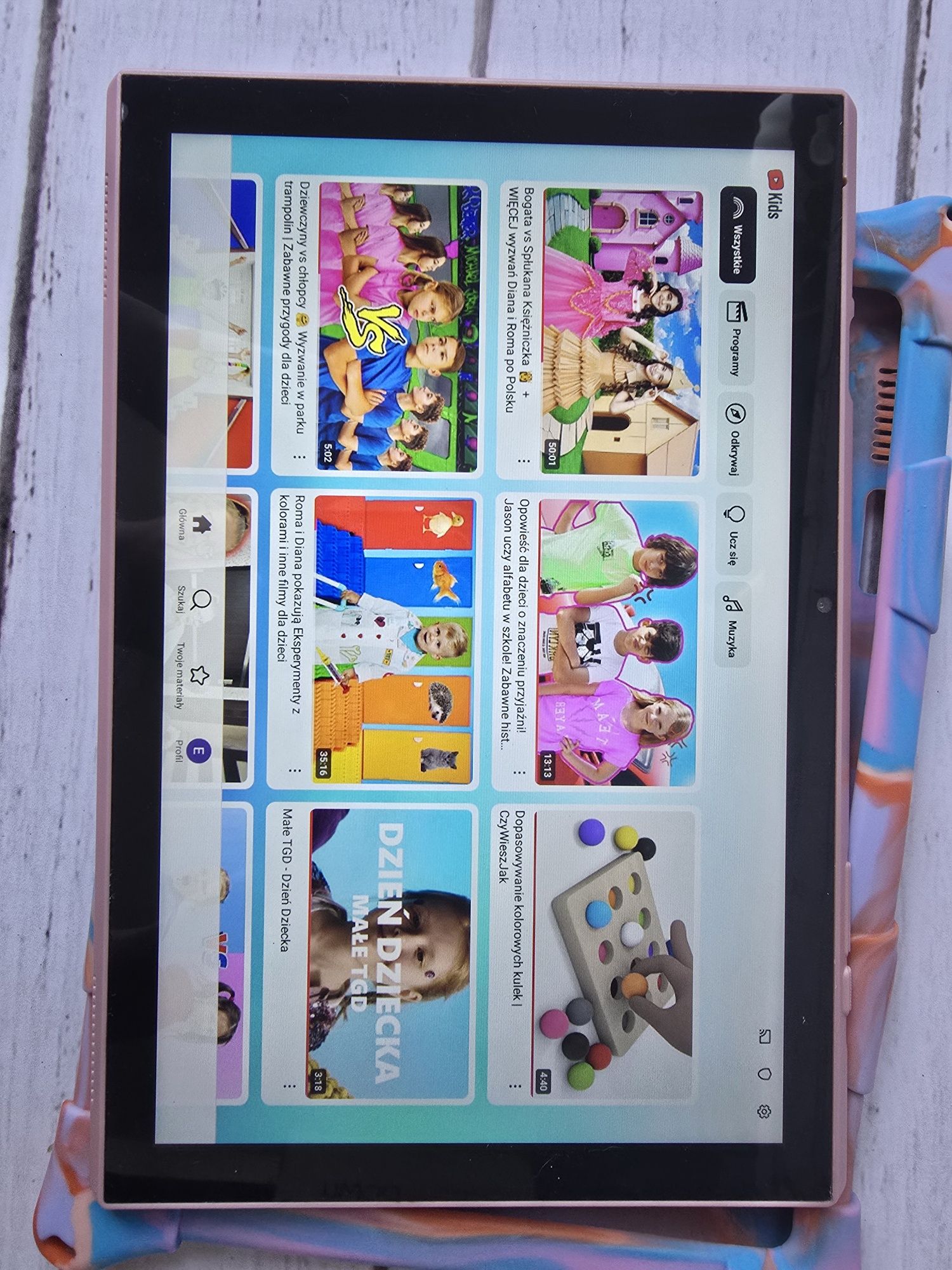 Tablet dla dzieci 10 cali Android 15 stan bardzo dobry