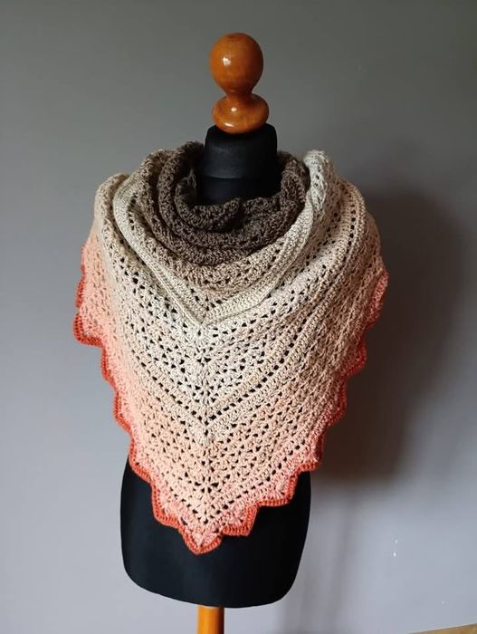 Ręcznie wykonane szale,chusty komimy