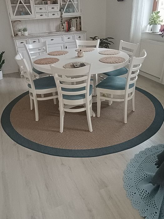 Dywan 240cm, okrągły, płaskotkany