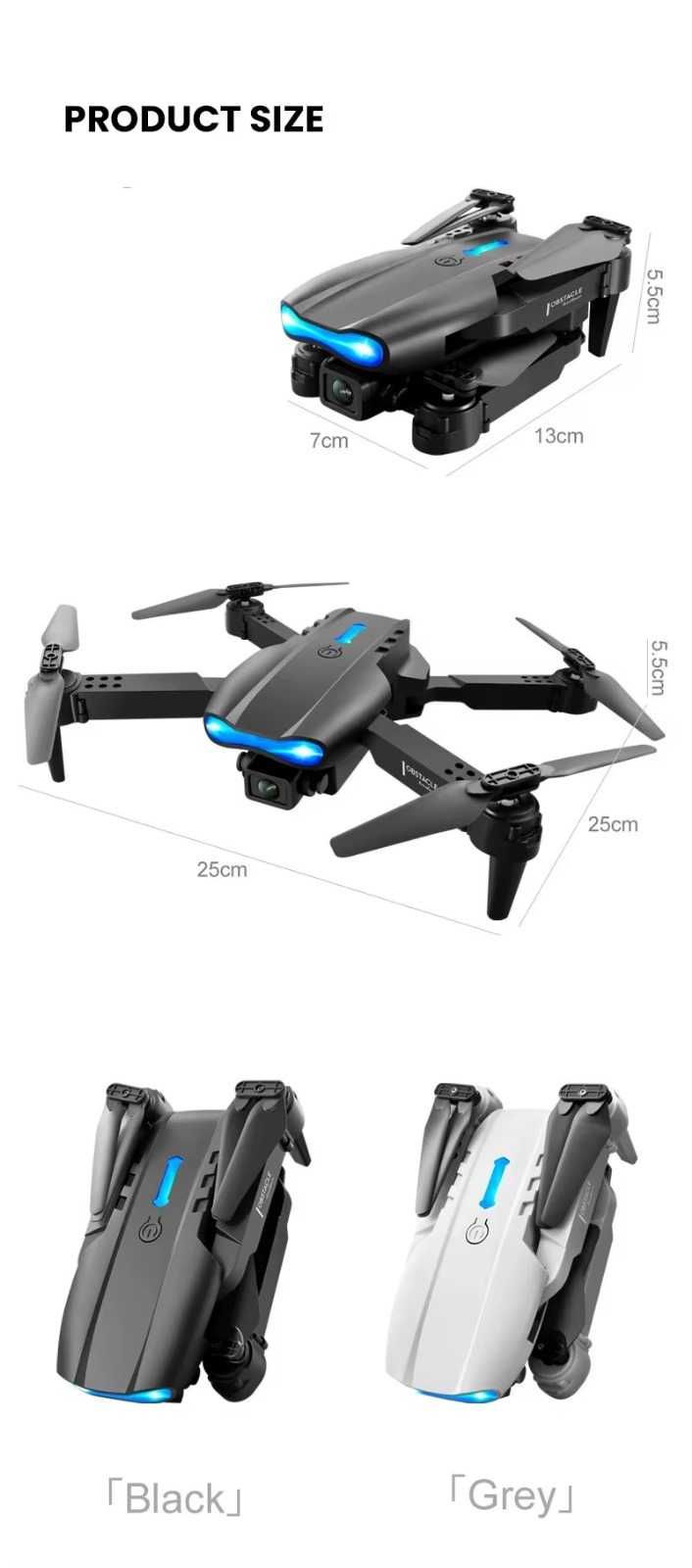 dron E99 zestaw + torba podróżna mini dron nowy