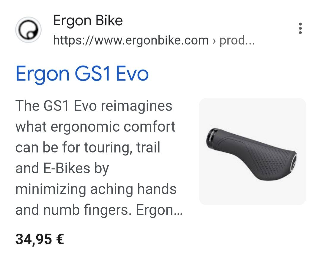 Punhos Ergon GS1 novos