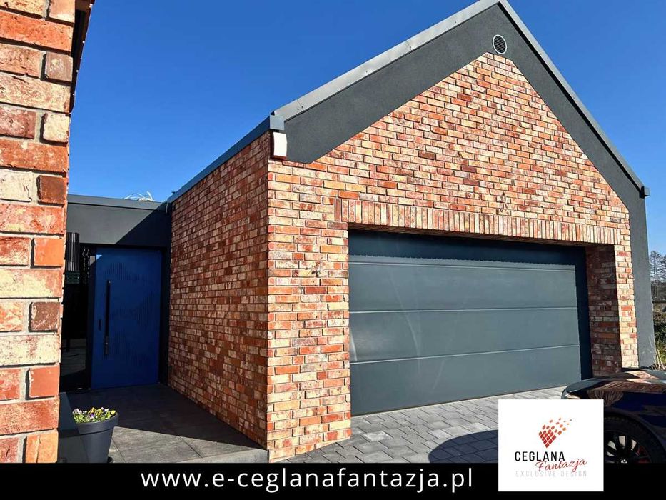 Cegła na Ścianę Elewacje Płytki Ceglane Dekoracyjne Ozdobne Lico Cegły