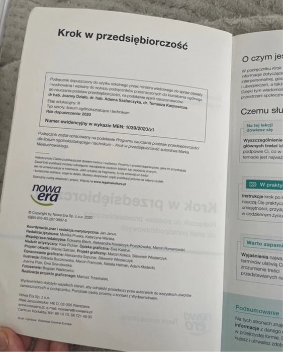 podstawy przedsiębiorczości Nowa Era