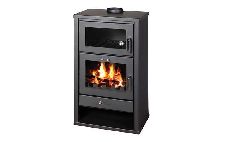 Piec kominek wolnostojący z piekarnikiem na drewno TRIUMPH F 15 KW EKO