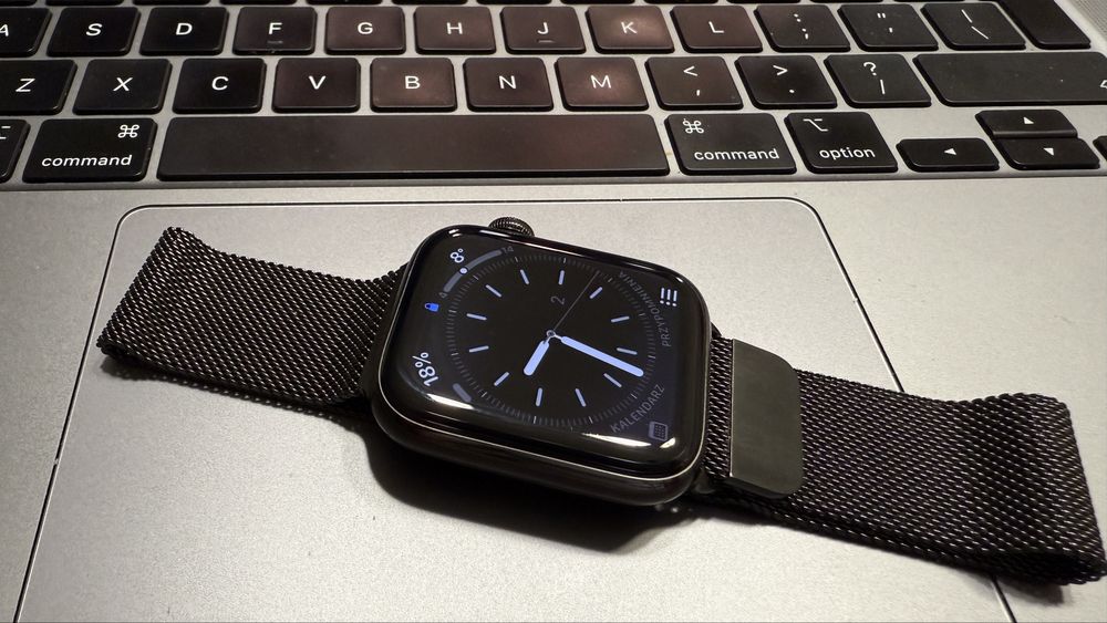 Apple WATCH 6 ze stali nierdzewnej  44 mm i baransoletka Mediolańska