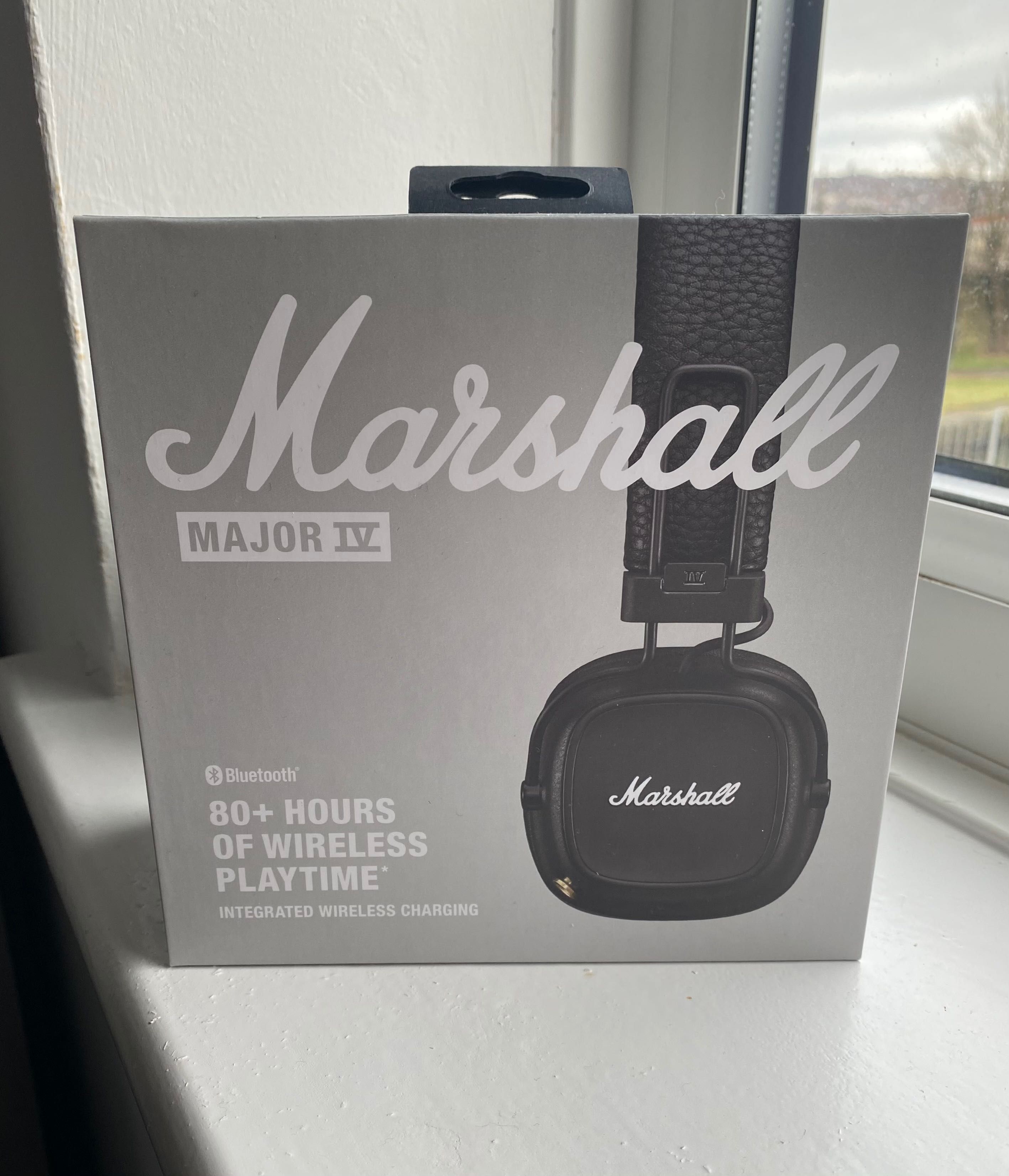 Маршал. Marshall Major IV Headphones Wireless Bluetooth — black.