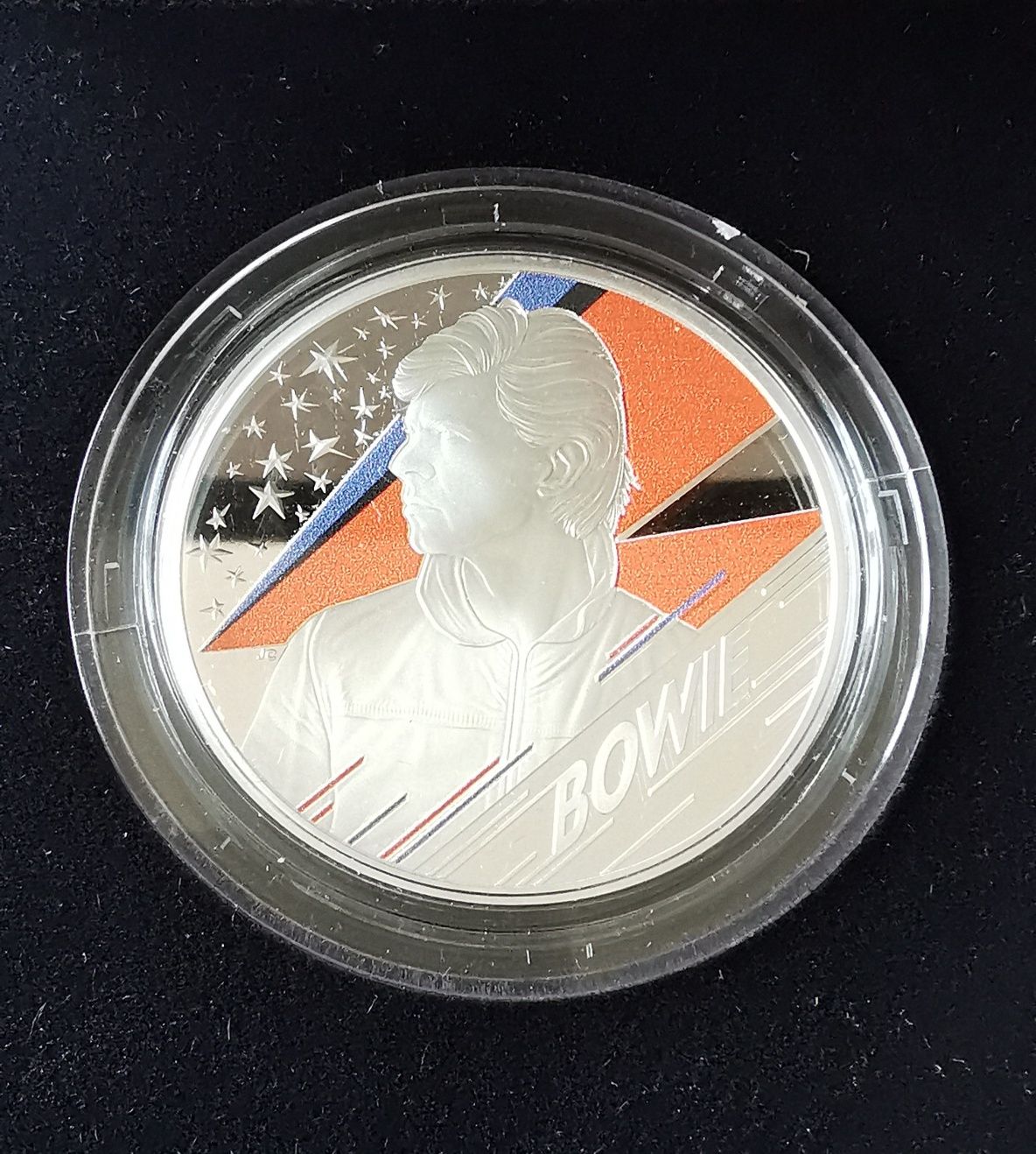 2 libras Prata Proof David Bowie