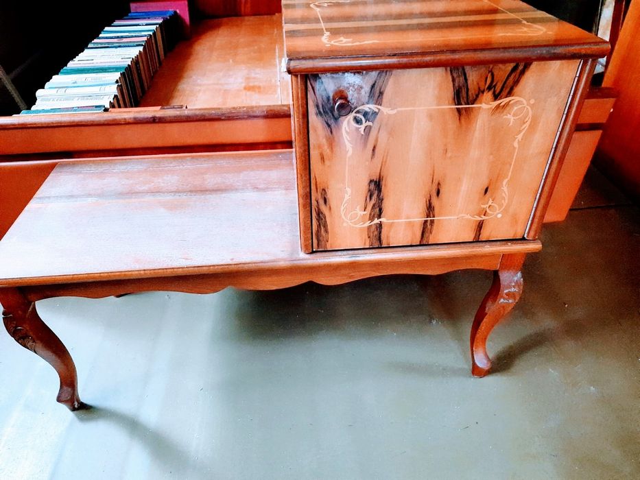 Банкетка Тумба деревянная с инкрустацией