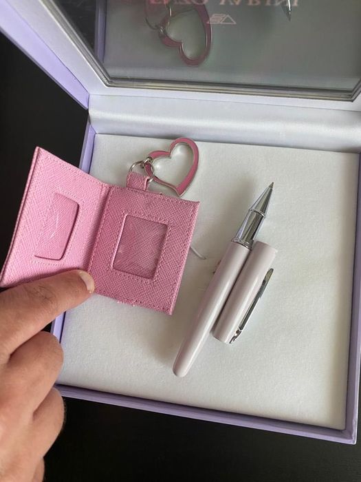 Conjunto rollerball e porta fotos