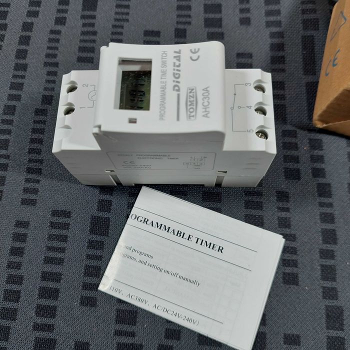 Крутой электрический недельный профи таймер, установка на DIN-рейку